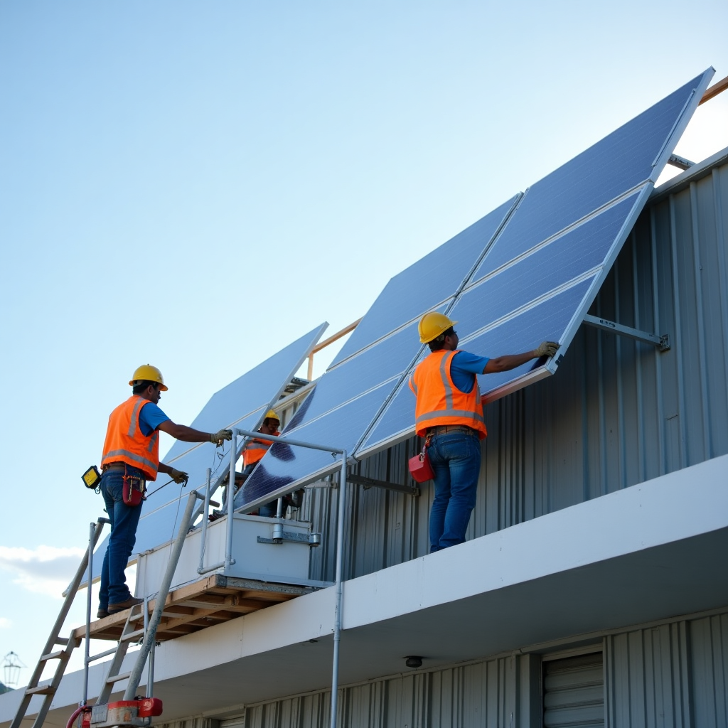 Instalación de paneles solares en México